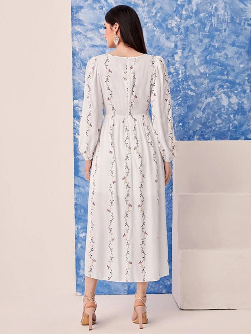 WesternStitch  white printed tranding maxi dress WesternStitch