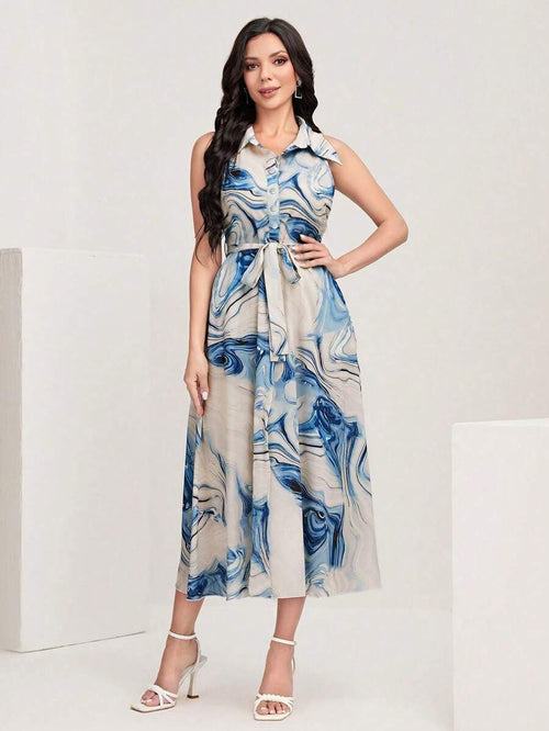 WesternStitch  GEO PRINTED MAXI DRESS WesternStitch