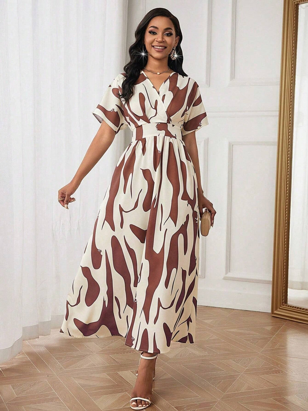 WesternStitch  GEO PRINTED MAXI DRESS WesternStitch