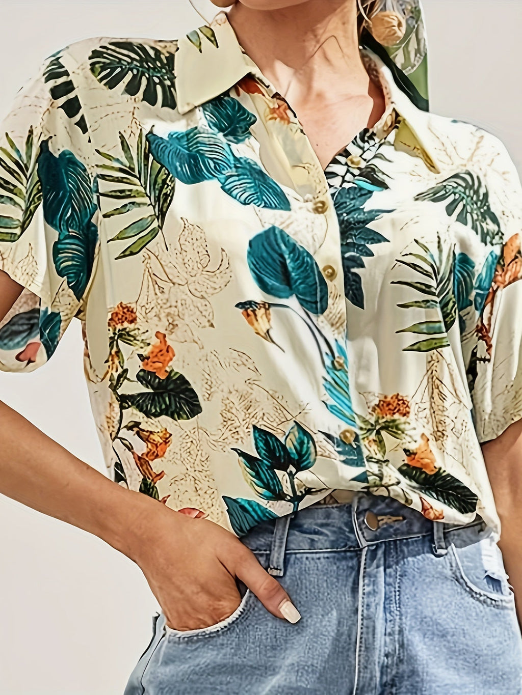 WesternStitch Tropical Print Shirt WesternStitch