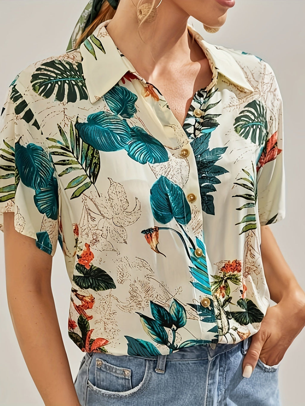 WesternStitch Tropical Print Shirt WesternStitch