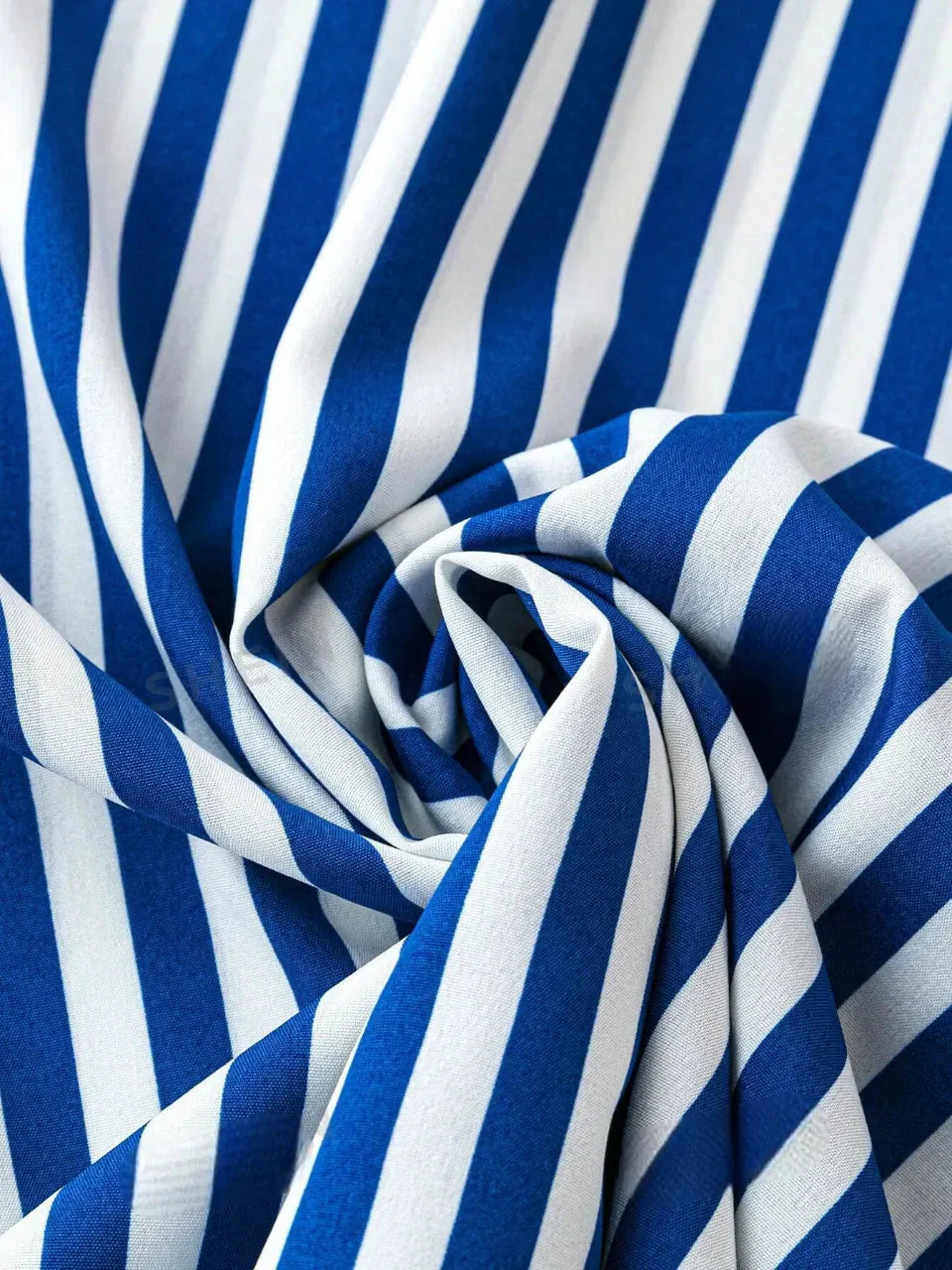 WesternStitch Summer Casual Striped Notched Neck Short Sleeve Midi Dress WesternStitch