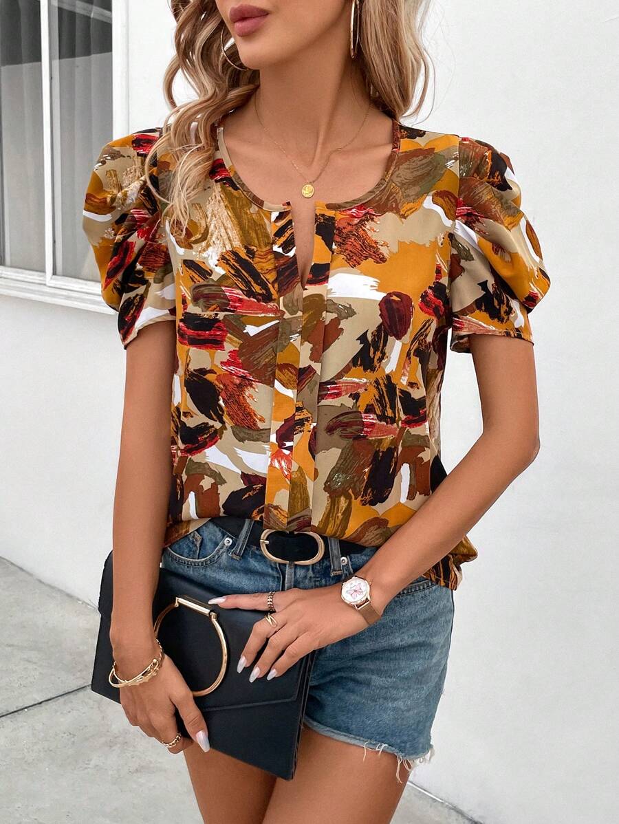 WesternStitchTrendy Women's Western Top with Artistic Vibes WesternLove